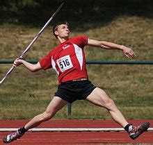Discus throw bryan clay throws 53.79m, the furthest ever discus throw in olympic decathlon history (getty images). Javelin throw - Wikipedia