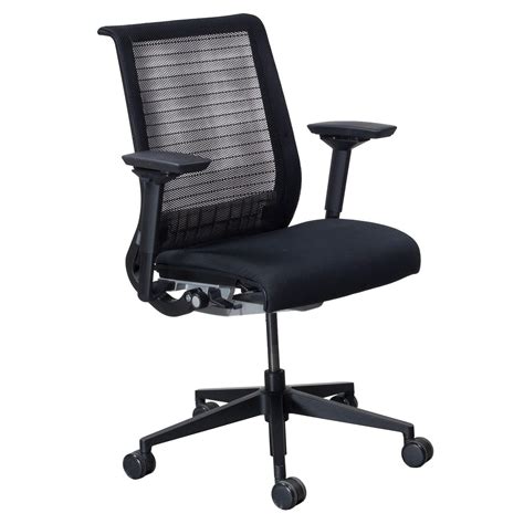 Used steelcase jersey task chair. Steelcase Think Used Task Chair, Black Mesh | National ...