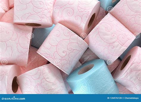 Many Rolls Of Toilet Paper As Background Stock Photo Image Of
