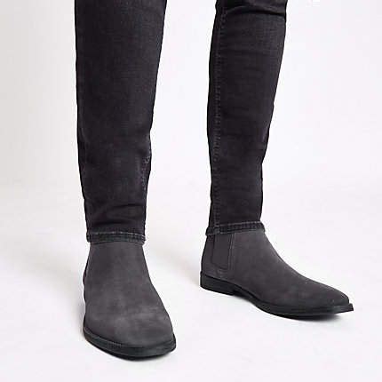 Chelsea boots for men can make an outfit look grunge or polished, depending on how you style them. Grey suede chelsea boots | Chelsea boots, Grey suede ...