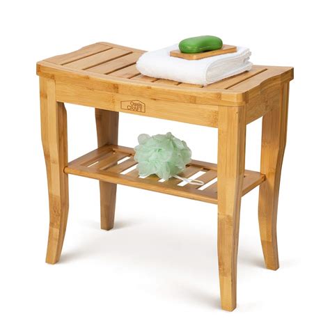Buy Oasiscraft Bamboo Shower Bench And Chair With Free Soap Dish 19