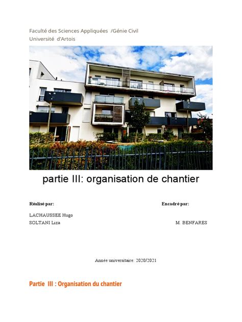 Rapport Orga Pdf Ingénierie Civile Génie Du Bâtiment