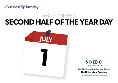 #BusinessTipTuesday - Second Half of the Year Day - University of ...