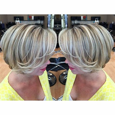 Balayage highlights and lowlights for brown hair. Short hair with blonde ashy highlights and lowlights ...
