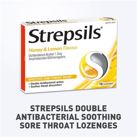 Buy Strepsils Sore Throat Honey And Lemon 16 Lozenges Online At Chemist