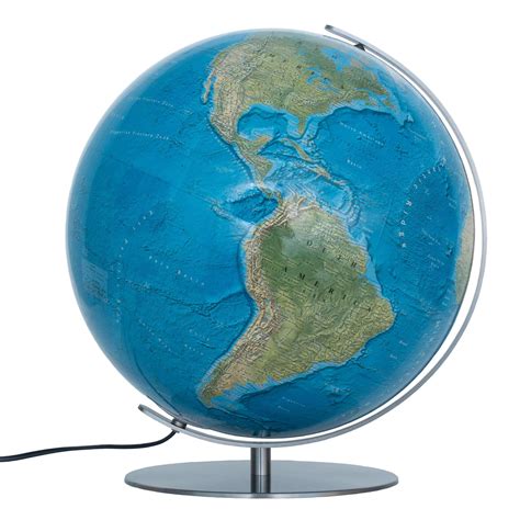 Duorama Illuminated Globe 40cm Dual Mapping Blue Ocean World Globe