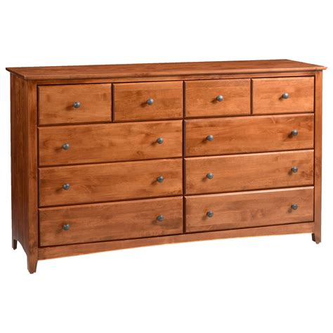 Archbold Furniture Shaker Bedroom Dresser With 10 Drawers Sheely S