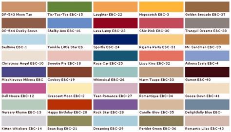 Color Chart Wall Color Pick The Right Shades For Your Wall Decoration