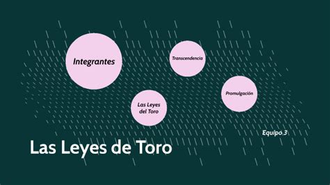 Las Leyes De Toro By Belgy Hernandez On Prezi