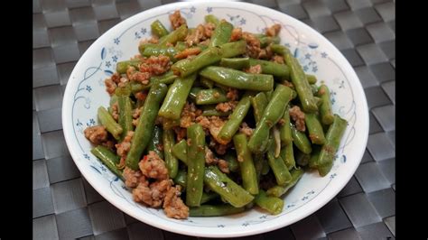 Keema, kheema or qeema, whatever. Chinese Recipe : Stir-fried String Bean with Minced Meat ...