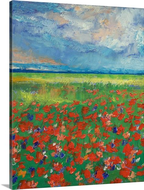 Poppy Field Wall Art Canvas Prints Framed Prints Wall Peels Great