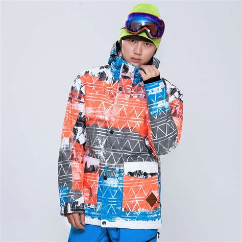 Gsou Snow New Outdoor Winter Clothing Men Ski Jackets Snowboard Male
