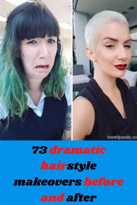 73 Dramatic Hairstyle Makeovers Before And After Hairstyle Quick Hairstyles Stylish Hair