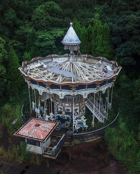 Abandoned Carousel In The Middle Of The Woods Abandoned Mansions