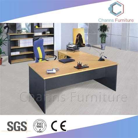 Classical Office Furniture L Shape Computer Desk Manager Table Cas