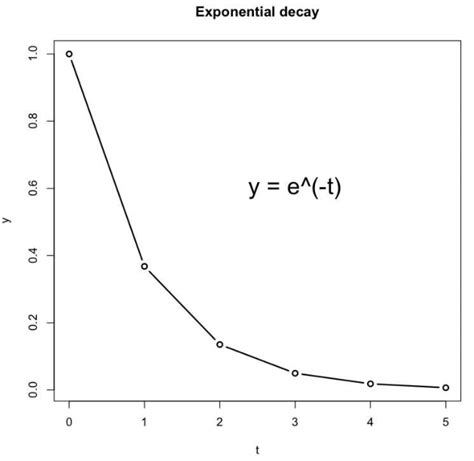 Shape And Simplified Equation Of The First Order Negative Exponential