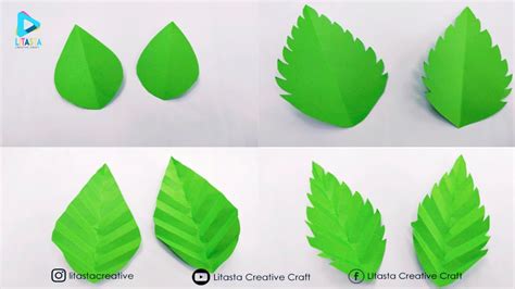 Part Cara Membuat Daun Dari Kertas Origami Paper Leafs Daun