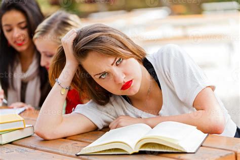 Frustrated Student Before Exams 955594 Stock Photo At Vecteezy