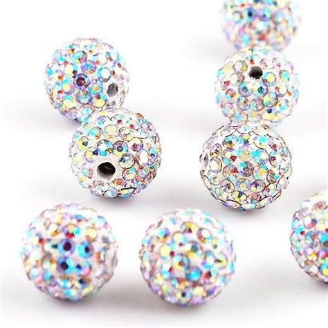 10ps 10mm Disco Crystal Ball Beads 2mm By Jewllerysupermarket 550