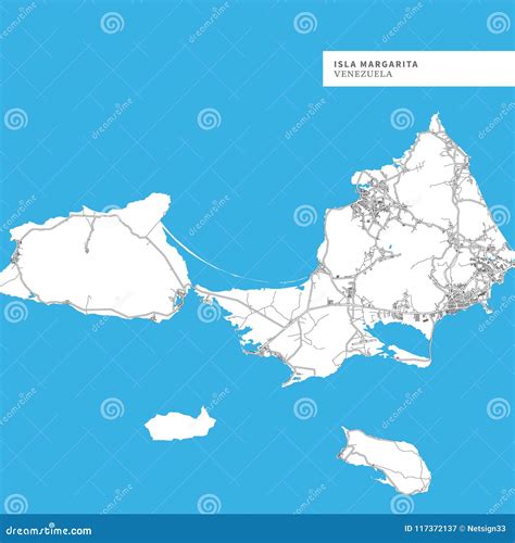 Mapa De Isla Margarita Ilustración Del Vector Ilustración De Calidad