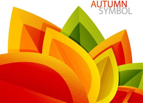 Autumn Leaves Elements Background Vector Set Vectors Graphic Art