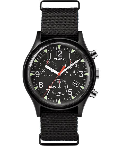 Mk1 Aluminum Chronograph 40mm Nylon Strap Watch Large