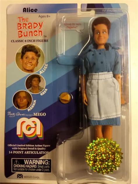 2018 Mego Classic Old Tv Brady Bunch Alice Sealed Toy Figure Limited