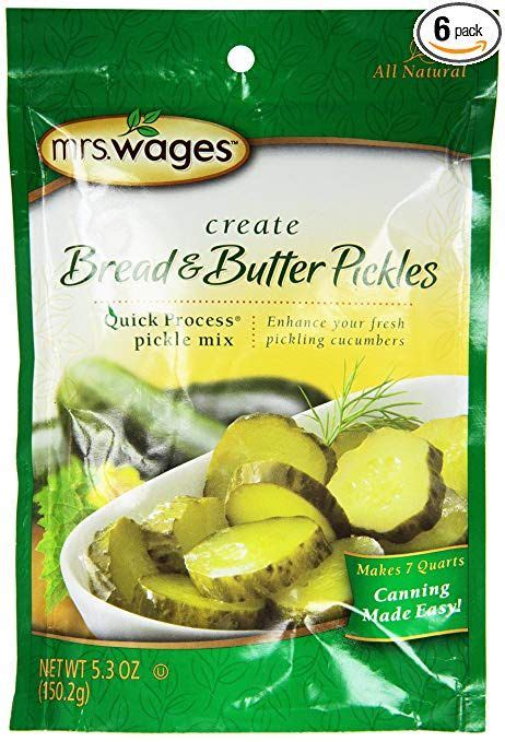Are you purchasing the best bread and butter pickle mix for yourself? Mrs. Wages Bread n Butter Pickle Mix, 5.30-Ounce Packets ...