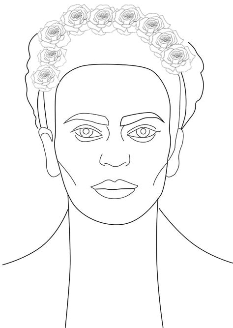 Frida Kahlo 4 Färbung Seite Kostenlose Druckbare Malvorlagen Für Kinder