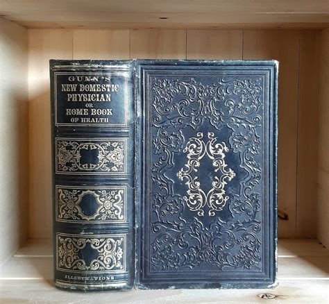 Antique Medical Book 1862 Gunns New Domestic Physician Large Volume