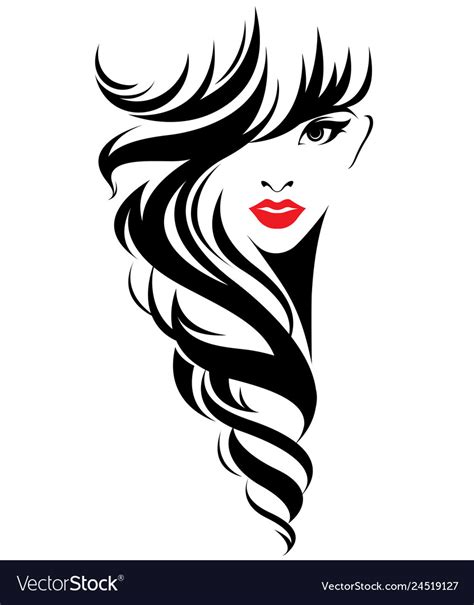 Beautiful Women Logo Women Face Makeup On White Vector Image