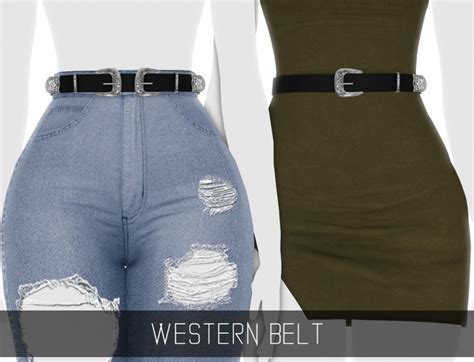 Western Belt 2 Versions At Simpliciaty Sims 4 Updates