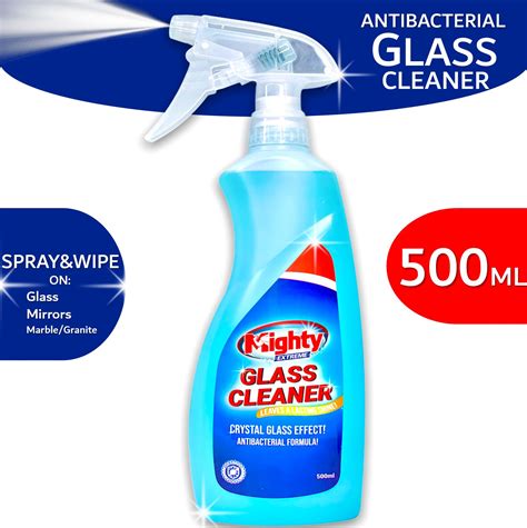 Mighty Glass Cleaner Antibacterial 500ml With SPRAY GLASS CLEANER