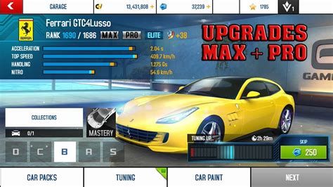 It was released on august 22, 2013 for ios and android, and on november 13, 2013 for windows 8 and windows phone 8. Asphalt 8 - Ferrari GTC4 Lusso Upgrades (MAX & PRO) - YouTube
