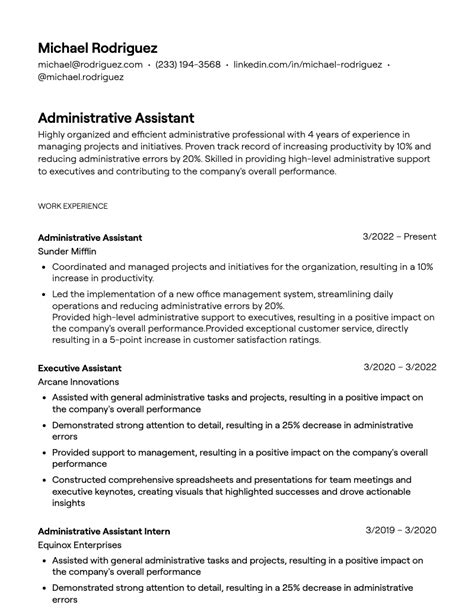 12 administrative assistant resume examples [with guidance]