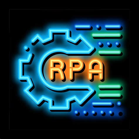 Rpa Settings Neon Glow Icon Illustration 17789614 Vector Art At Vecteezy