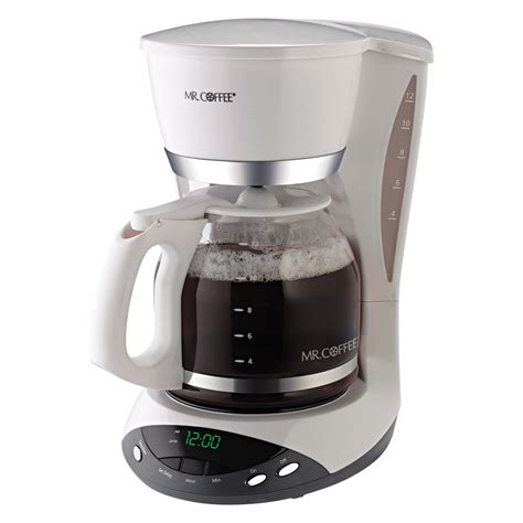 Mr Coffee Dwx20 12 Cup Programmable Coffeemaker White White
