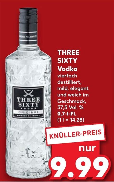 Three Sixty Vodka 07 L Fl Angebot Bei Kaufland