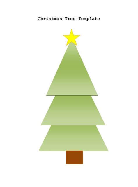 Printable Christmas Tree Template For Your Needs