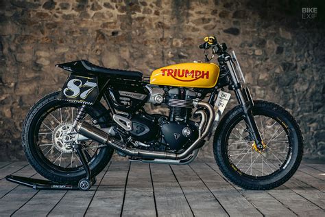 The Contender Triumph Limoges Speed Twin Flat Tracker Superbike Photos