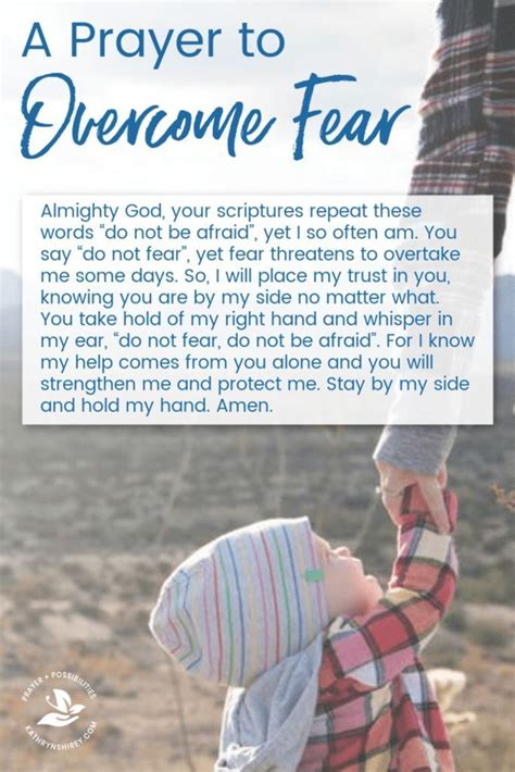 Daily Prayer To Overcome Fear Overcoming Fear Prayers Daily Prayer