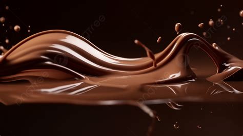 Chocolate Flow Illustration Background Chocolate Flow Romantic