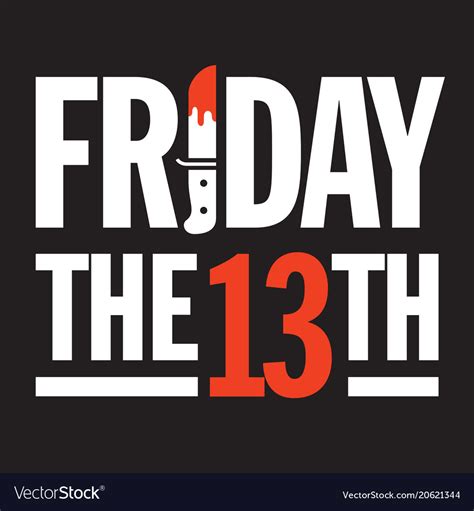 Friday The 13th Design Royalty Free Vector Image