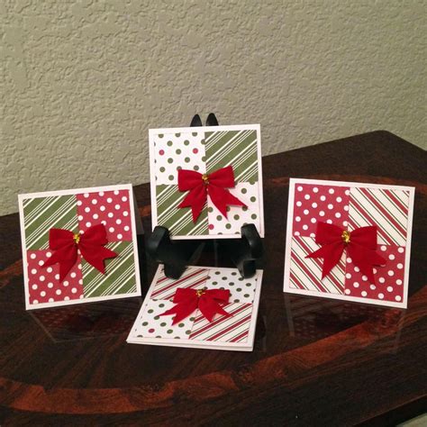 Christmas Mini Card Set Quilted Mini Card Set T Tags Etsy In 2020