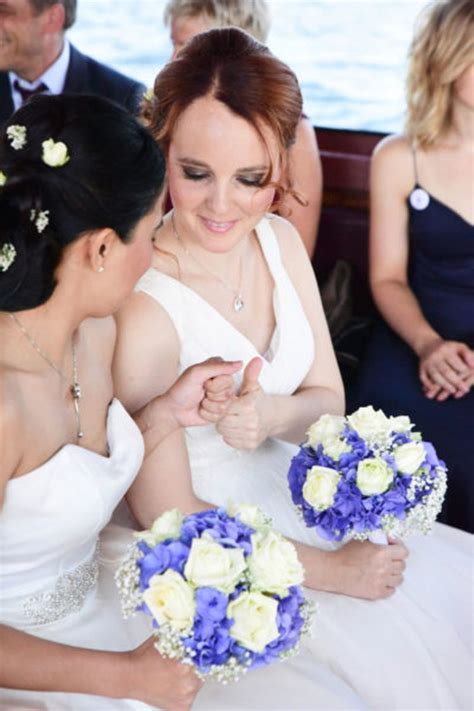 Wenn Zwei Frauen Heiraten Gleichgeschlechtliche Hochzeit Am Boot