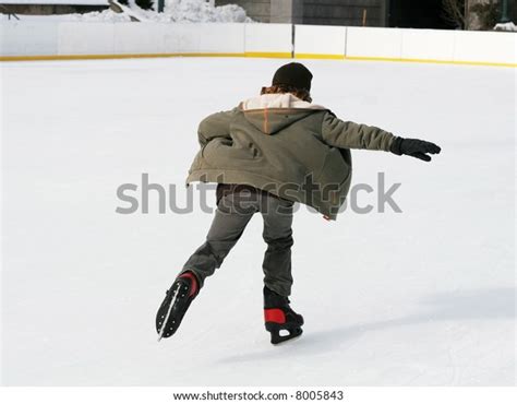 Young Boy Ice Skating Stock Photo Edit Now 8005843