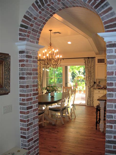 Combine faux stone siding panels with inside or outside corner panels to complete a stunning project that can transform your property. Brick arch with that molding | Brick arch, House design ...