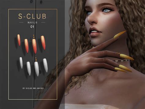 The Sims Resource S Club Ts4 Wm Nails 202101 New Mesh