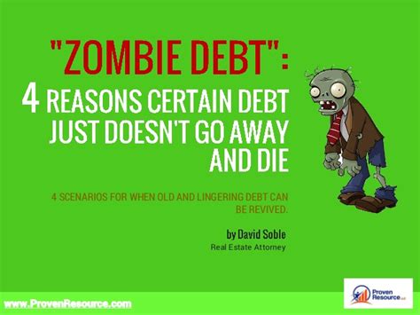 We did not find results for: Zombie Debt: Reasons Why Some Debt Doesn't Just Die