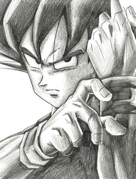 Dibujos A L Piz De Goku Dibujos A L Piz